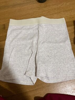 T.J.Maxx Cream Heathered White Knit Kids Casual Shorts